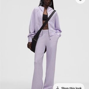 Lululemon Scuba Mid-Rise Wide-Leg Pant Waffle